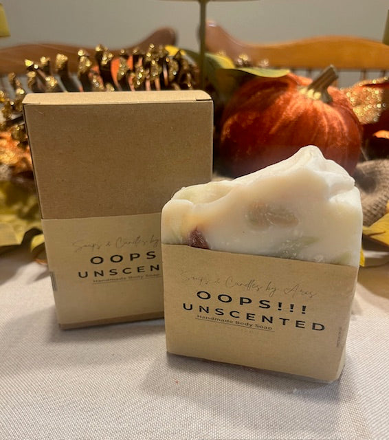 Oops!!! Unscented!   Handmade Natural Clay Soap