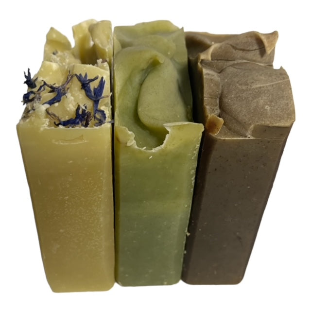 Handmade Soaps, Set of 3; Cucumber, Prickly Pear and Eucalyptus